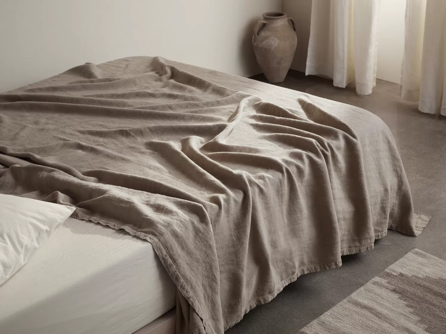 Parachute Quilts + Comforters*Vintage Linen Bed Cover